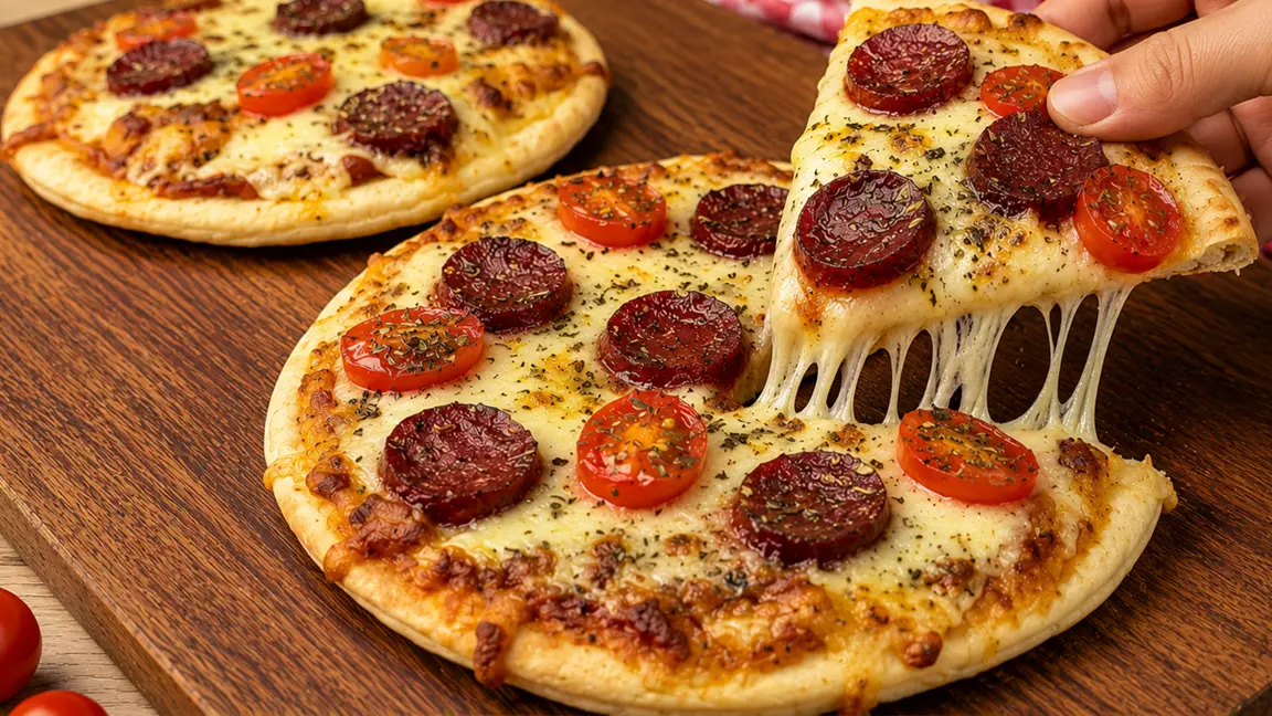 Pizza Rápida na Air Fryer