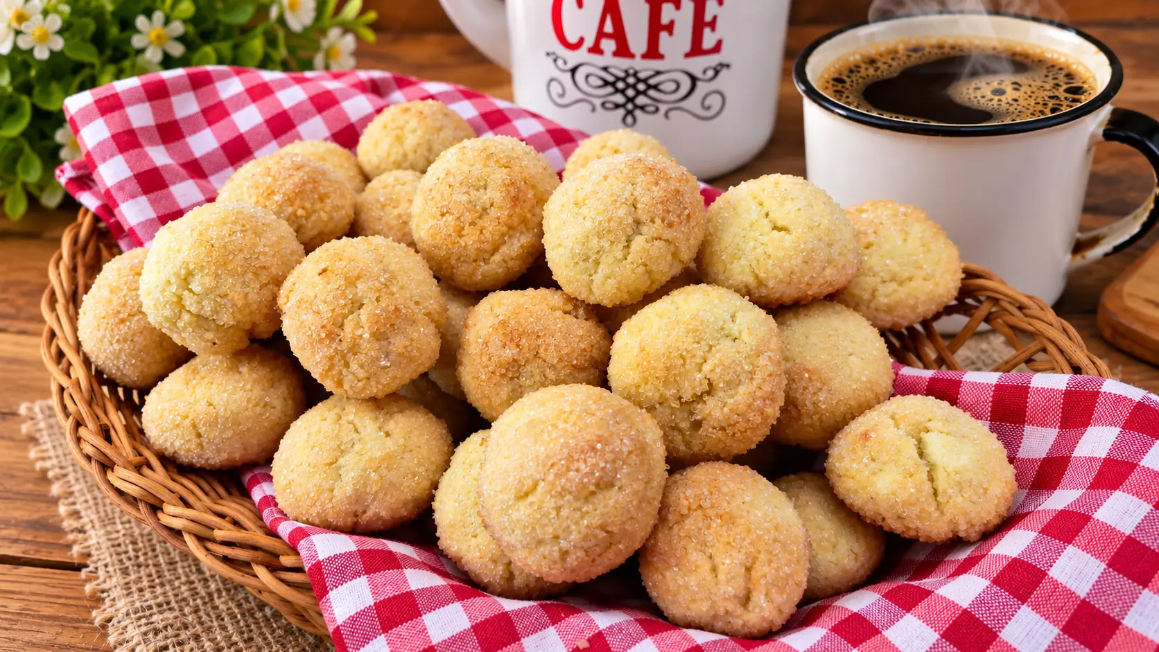 Pipoquinhas de Coco com Polvilho
